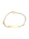 Two-tone Gold Children's Bracelet Identity K14