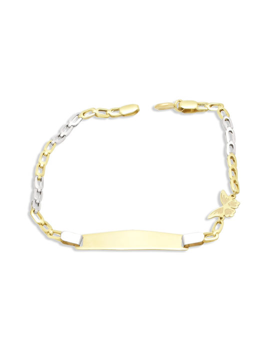 Two-tone Gold Children's Bracelet K14