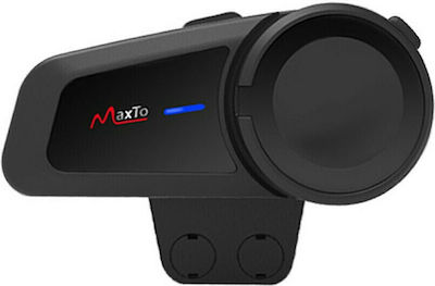 Maxto Maxto M2 Intercom Ενδοεπικοινωνία Μονή για Κράνος Μηχανής με Bluetooth