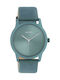 Oozoo Timepieces Uhr mit Blau Lederarmband