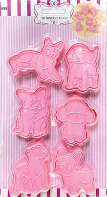 AGC Plastic Animal-Shaped Cookie Cutter 6pcs 00101545