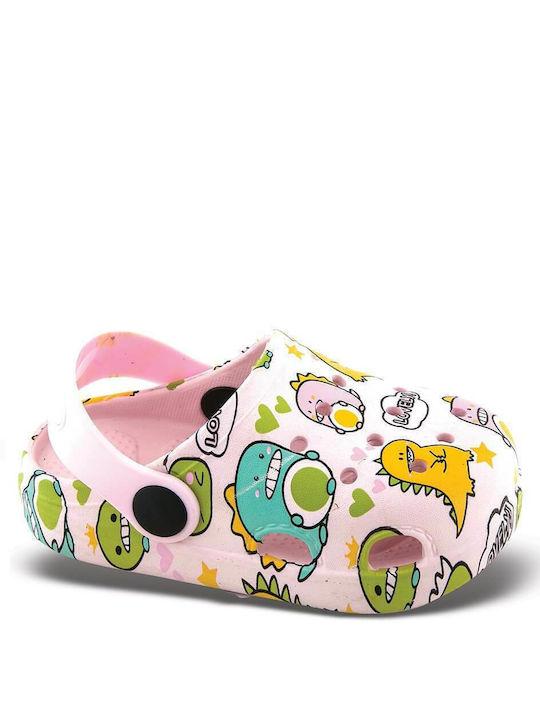 Cubanitas Kinder Strand-Clogs Rosa