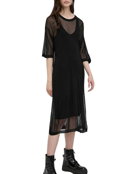 Φόρεμα Silvian Heach Exadril PGP22281VE-BLACK Γυναικείο