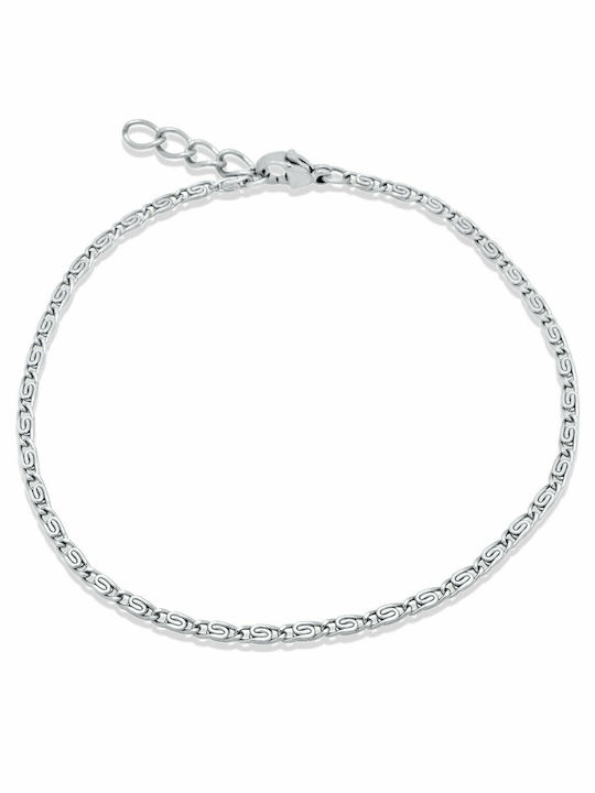 Maiandros Silver Bracelet 3MM Βραχιόλι από ανοξείδωτο ατσάλι 316L 24-25 cm