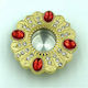 Reliquary Screw with Red Stones