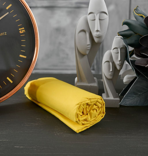 Cokitex Sheet Semi Double with Elastic 120x200+25cm. Angel Vivid Yellow