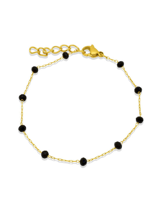 Perlita Gold Bracelet 3MM Βραχιόλι από ανοξείδωτο ατσάλι 316L 24-25 cm