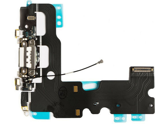Flex Cable with Charging port in White colour for iPhone 8