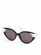 Max & Co Women's Sunglasses with Black Plastic Frame and Black Lens MO0039 01A