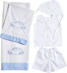 Nuova Vita Baptism Towel Set Λ157 Λευκό