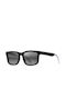 Maui Jim Stone Hack Sunglasses with Black Plastic Frame and Black Polarized Lens 862-02