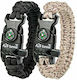 A2S Armbänder Überleben mit Pfeife und Feuerstarter