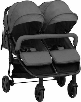 vidaXL Double Stroller