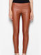 Venaton Women' Leather Trouser Brown