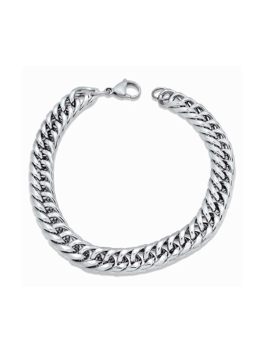 Cubano Silver Bracelet 9MM Βραχιόλι από ανοξείδωτο ατσάλι 316L 24-25 cm