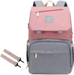 Diaper Bag Grey/Pink 26x22cm.