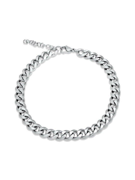 Calabasas Silver Bracelet 7MM Βραχιόλι από ανοξείδωτο ατσάλι 316L 18-19 cm