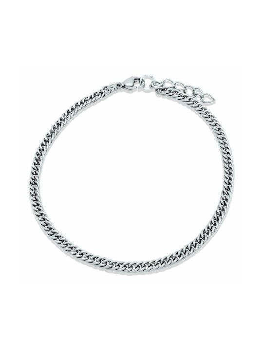 Micron Cubana Silver Bracelet 4MM Stainless steel bracelet 316L 19-20 cm