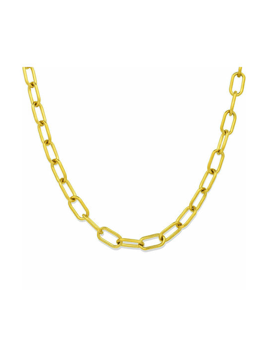 Romeo Chain Gold 7MM Αλυσίδα λαιμού από ανοξείδωτο ατσάλι 316L 60 cm