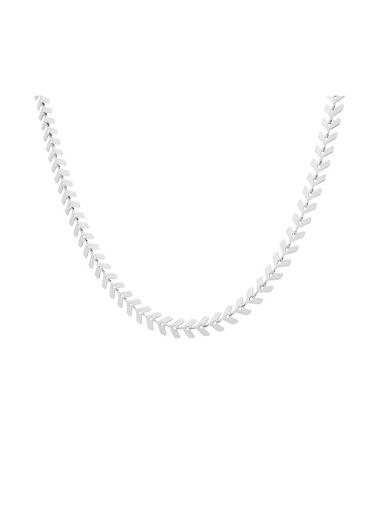 Arrow Chain Silver 6MM Stainless steel neck chain 316L 55 cm