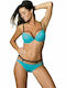 Marko Bikini Set Bra & Slip Bottom with Adjustable Straps Turquoise