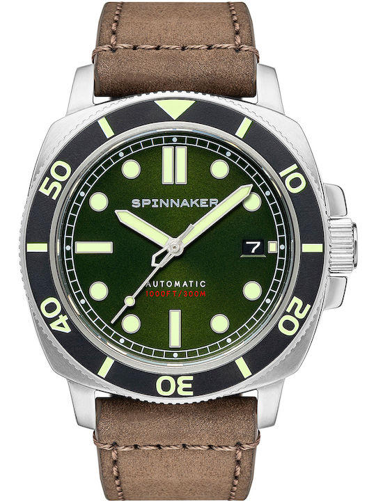 Spinnaker Hull Diver Watch Automatic with Leather Strap