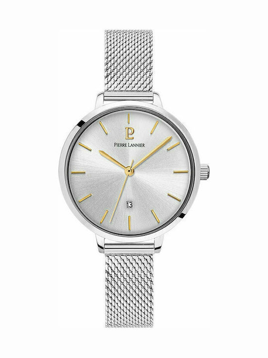 Pierre Lannier Echo Women's Watch with Silver Metal Bracelet
