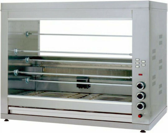Panaritis K5-135 Chicken Rottisserie Grill LPG 14kW with Dimensions 60x135x115cm