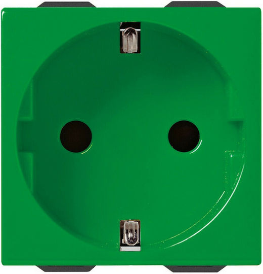 Vimar Neve Single Mortice Πρίζα Ρεύματος Verde 1buc