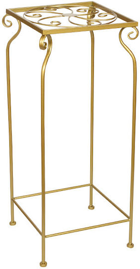 Keskor Pflanzenständer Metall Gold 30cmx30cmx71cmcm.