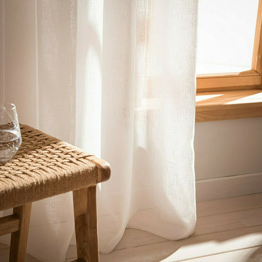Gofis Home Κουρτίνα με Τρουκς Combe 05 Off White 502 140x280εκ.