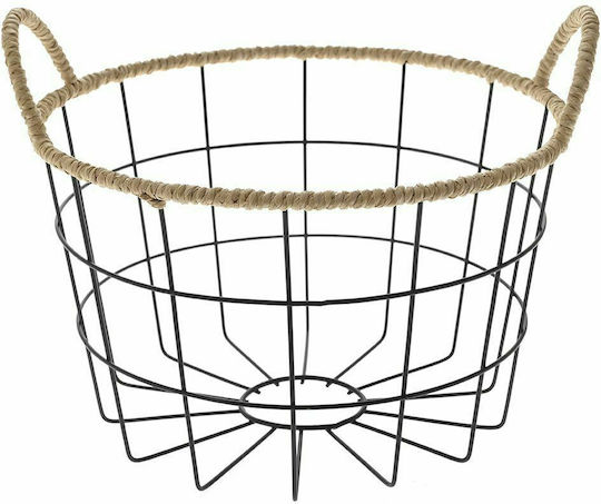 Iliadis Obstschale Metallisch Schwarz 26x26x16cm