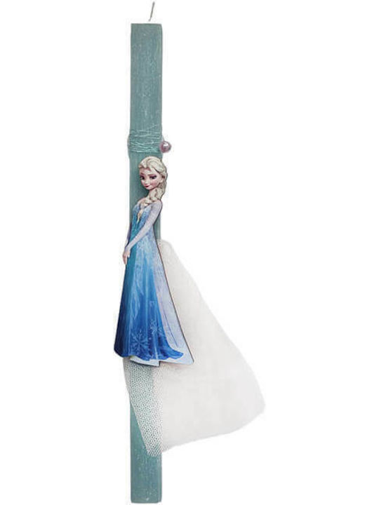 Frozen Έλσα Λαμπάδα Frozen Τετράγωνη Μπλε
