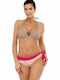 Bikini-Set Push-Up Beiges Rosa