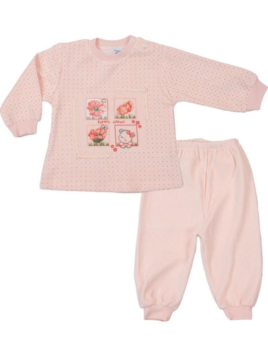 Hoppidik Kids Clothing Set with Pink Pants 2 Pieces