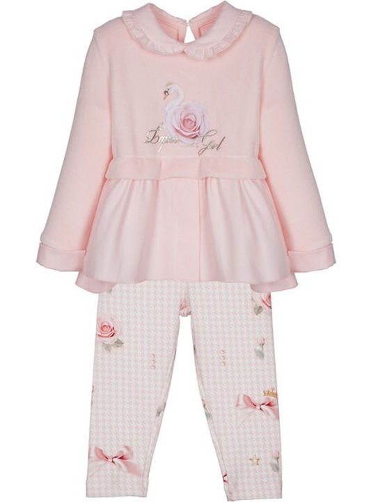 Kinder-Set mit Leggings Winter 2Stück Rosa