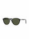 Persol Sunglasses with Black Plastic Frame and Green Lens PO3286S 9531