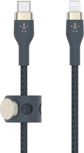 Belkin BoostCharge Pro Flex USB-C to Lightning Cable 15W Blue 1m (CAA011BT1MBL)