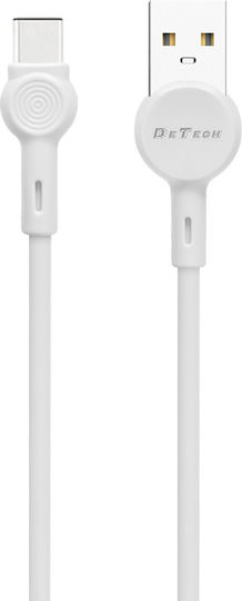 DE-C35C USB 2.0 Cable USB-C male - USB-A White 1m (40190)