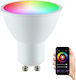 Polux Smart Λάμπα LED 5.5W για Ντουί GU10 και Σχήμα G45 RGB 400lm Dimmable