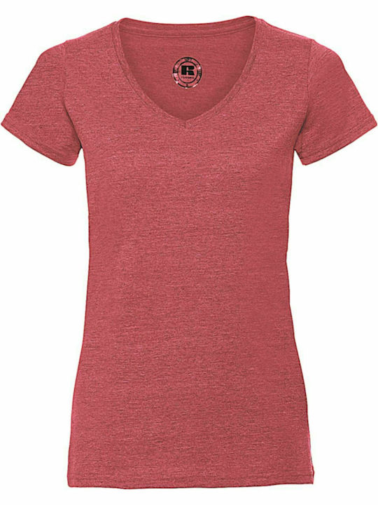 Russell Europe HD Werbe-T-Shirt Red Marl