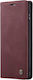 Caseme Luxury Wallet Synthetic Leather Plum (Re...