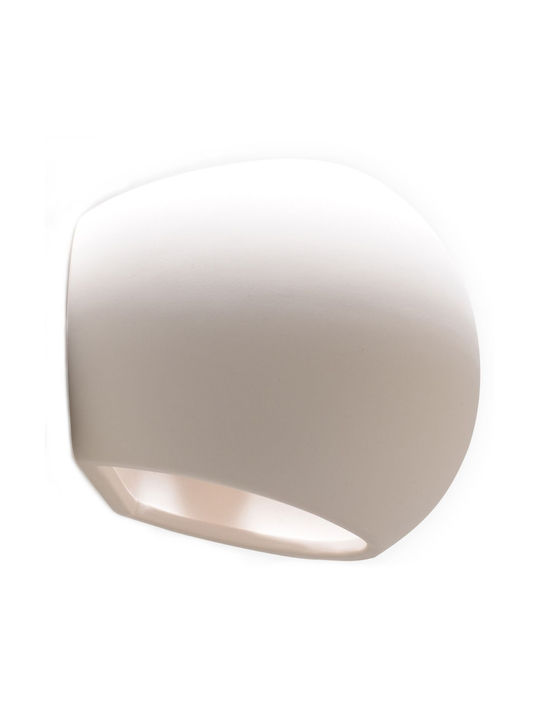 Sollux Globe Lumină De perete Alb 15x25x20cm