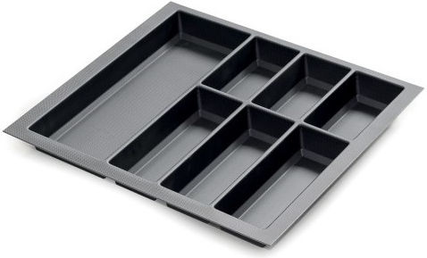 Agoform Κουταλοθήκη Συρταριού Πλαστική 58x48x6εκ. Μαύρη