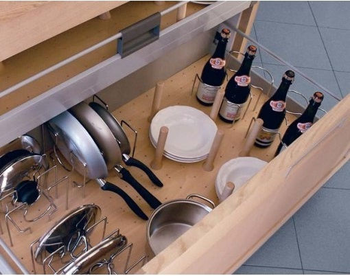 Barredo Holzregal für im Schrank 90cm Beige