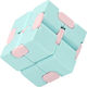 Anti-Stress Fidget Infinity Cube Kunststoff Blau