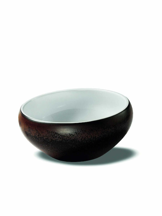 GTSA Estia Salatieră din Porțelan Neagră 18x18x8cm 2buc
