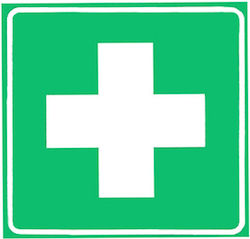 Carner Self-Adhesive First Aid Sign 6x6cm 0026255