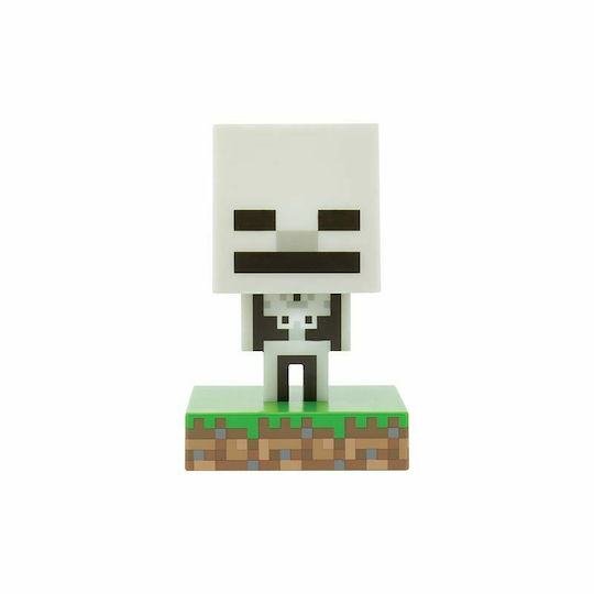 Paladone Kids Decorative Lamp Minecraft Skeleton Gray 11εκ.