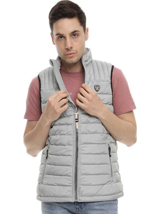 Sleeveless Jacket Puffer Gray